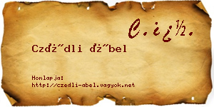 Czédli Ábel névjegykártya